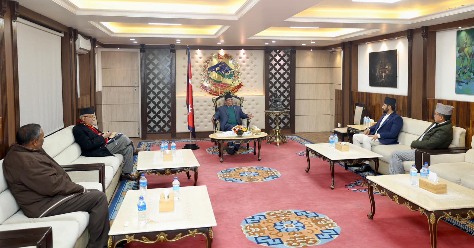 सत्ता गठबन्धनको बैठक