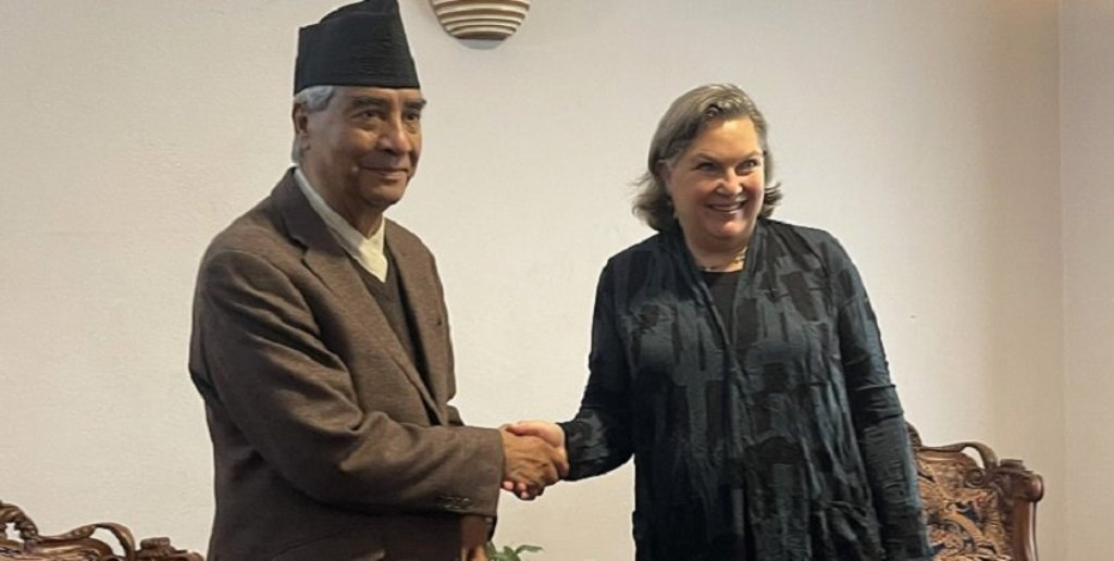 शेरबहादुर देउवा र भिक्टोरिया नुल्याण्ड