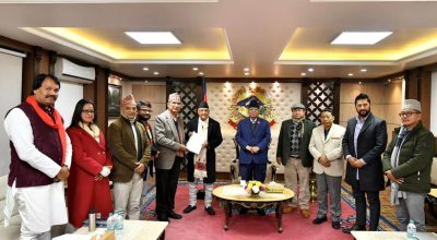 प्रतिवेदन कार्यदलले बुझायो शीर्ष नेताहरूलाई