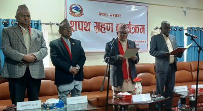 भण्डारीलाल अहिरले लिए सपथ