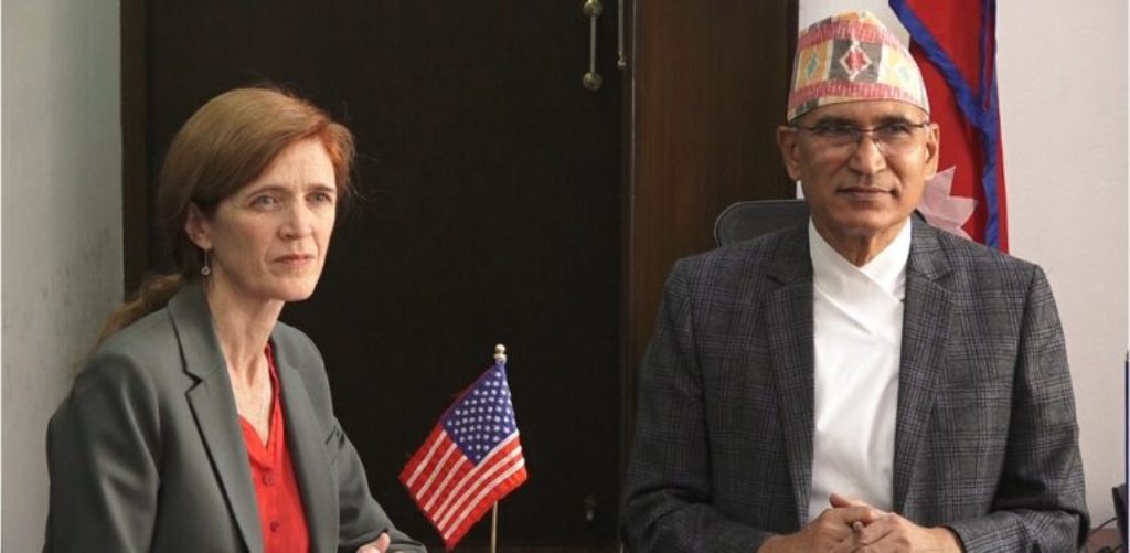 विष्णु पौडेल र सामन्था पावर