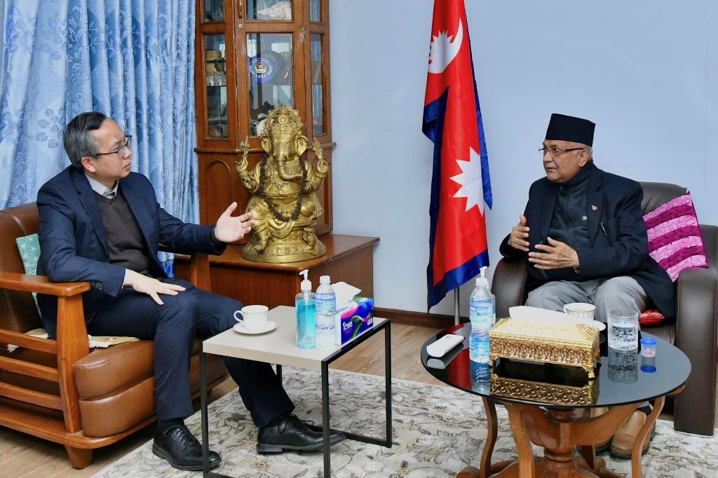 केपी शर्मा ओली र चेन सोङ