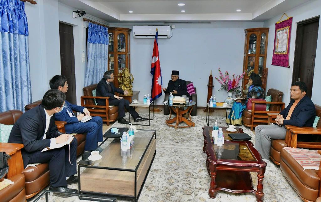 केपी शर्मा ओली र चेन सोङ