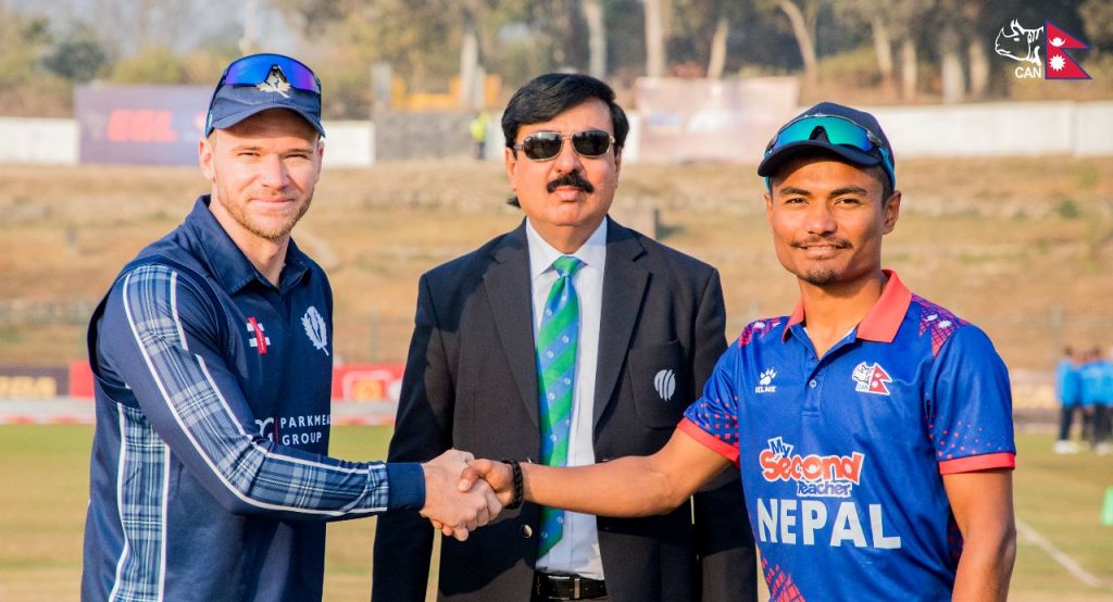 नेपालले स्कटल्याण्डसँग खेल्दै