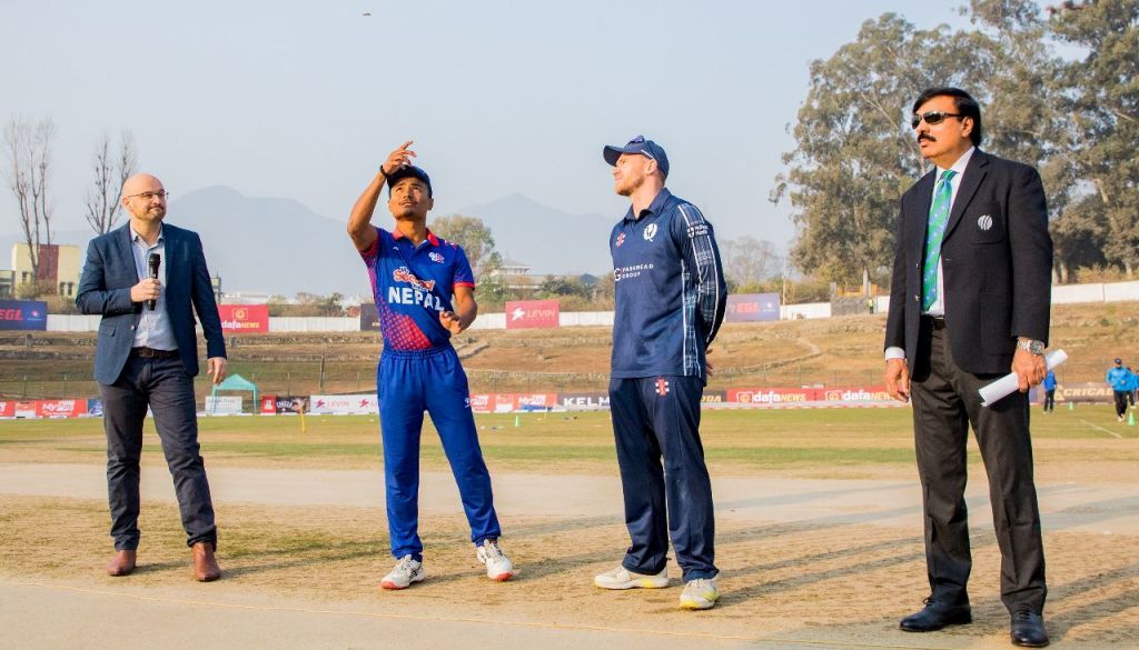 नेपालले स्कटल्याण्डसँग खेल्दै