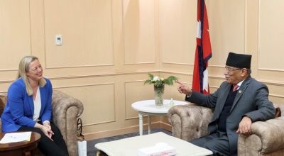 प्रधानमन्त्री प्रचण्ड र जुटा उर्पिलाइन