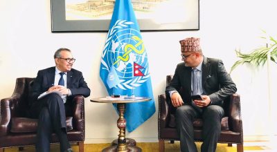 पदम गिरी र डा. टेड्रोस अधानोम गेब्रेयसस