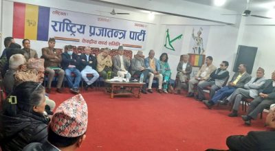 राप्रपाको केन्द्रीय कार्यसम्पादन समितिको बैठक