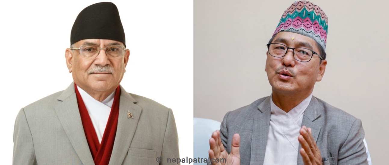 प्रधानमन्त्री प्रचण्ड र राजेन्द्र लिङ्देन