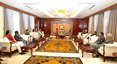 १० दलीय गठबन्धनको बैठक बालुवाटार