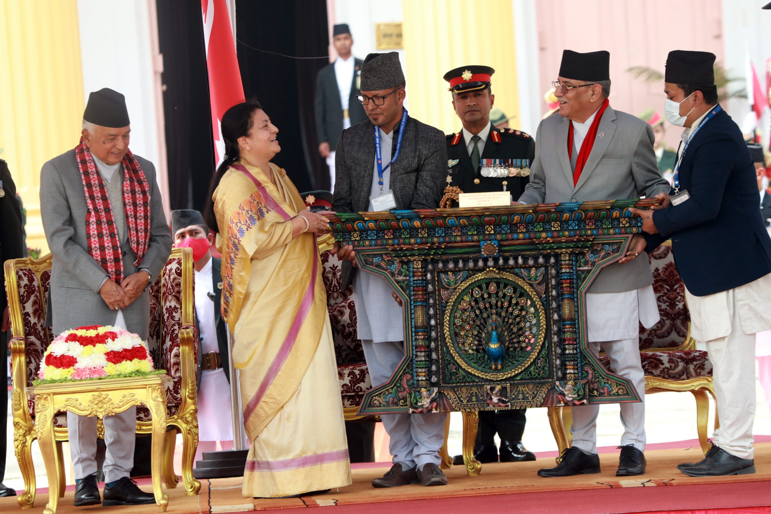  बिदाइ भइन् निवर्तमान राष्ट्रपति भण्डारी