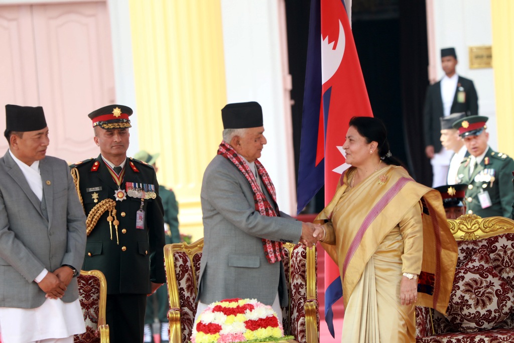 बिदाइ भइन् निवर्तमान राष्ट्रपति भण्डारी