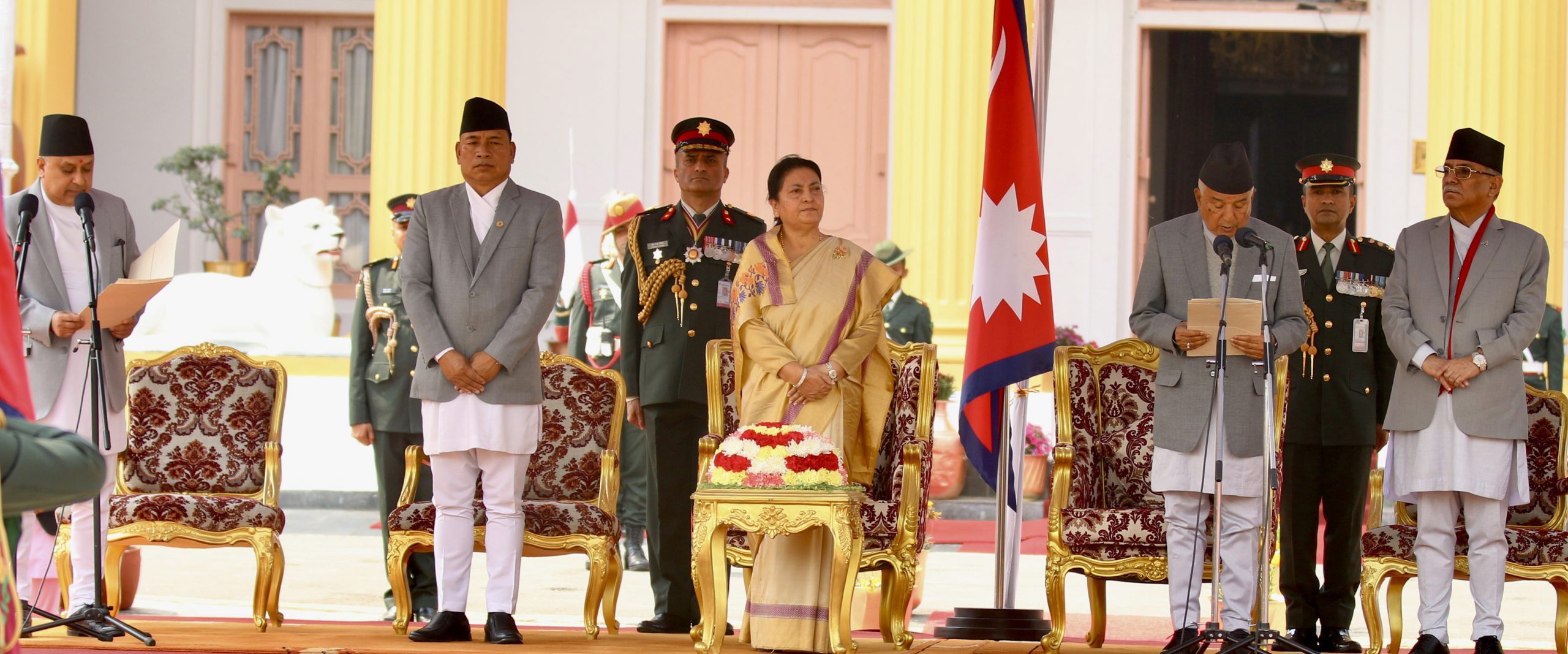 रामचन्द्र पौडेलले लिए शपथ