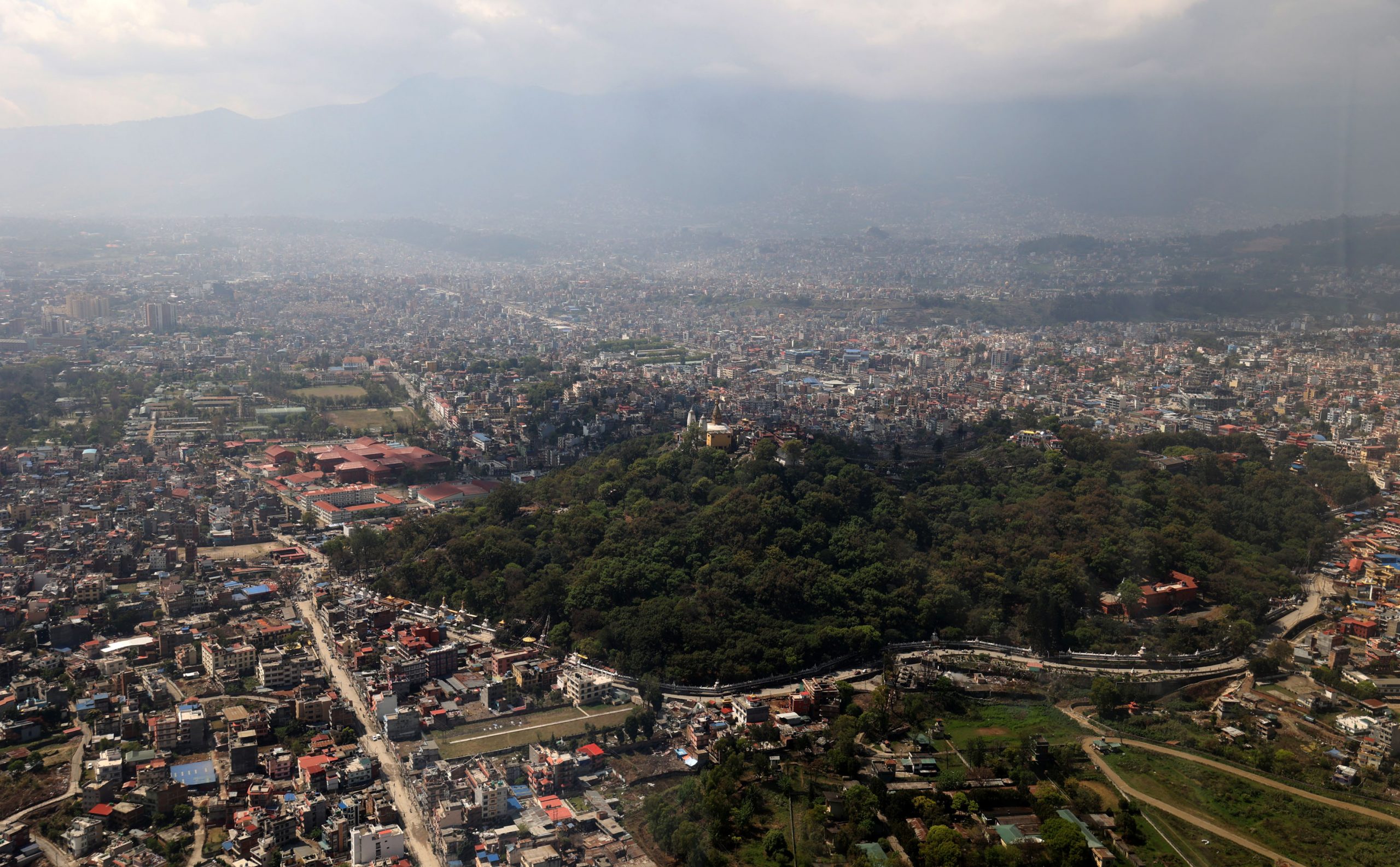 काठमाडौँ उपत्यका एरियल भ्यू