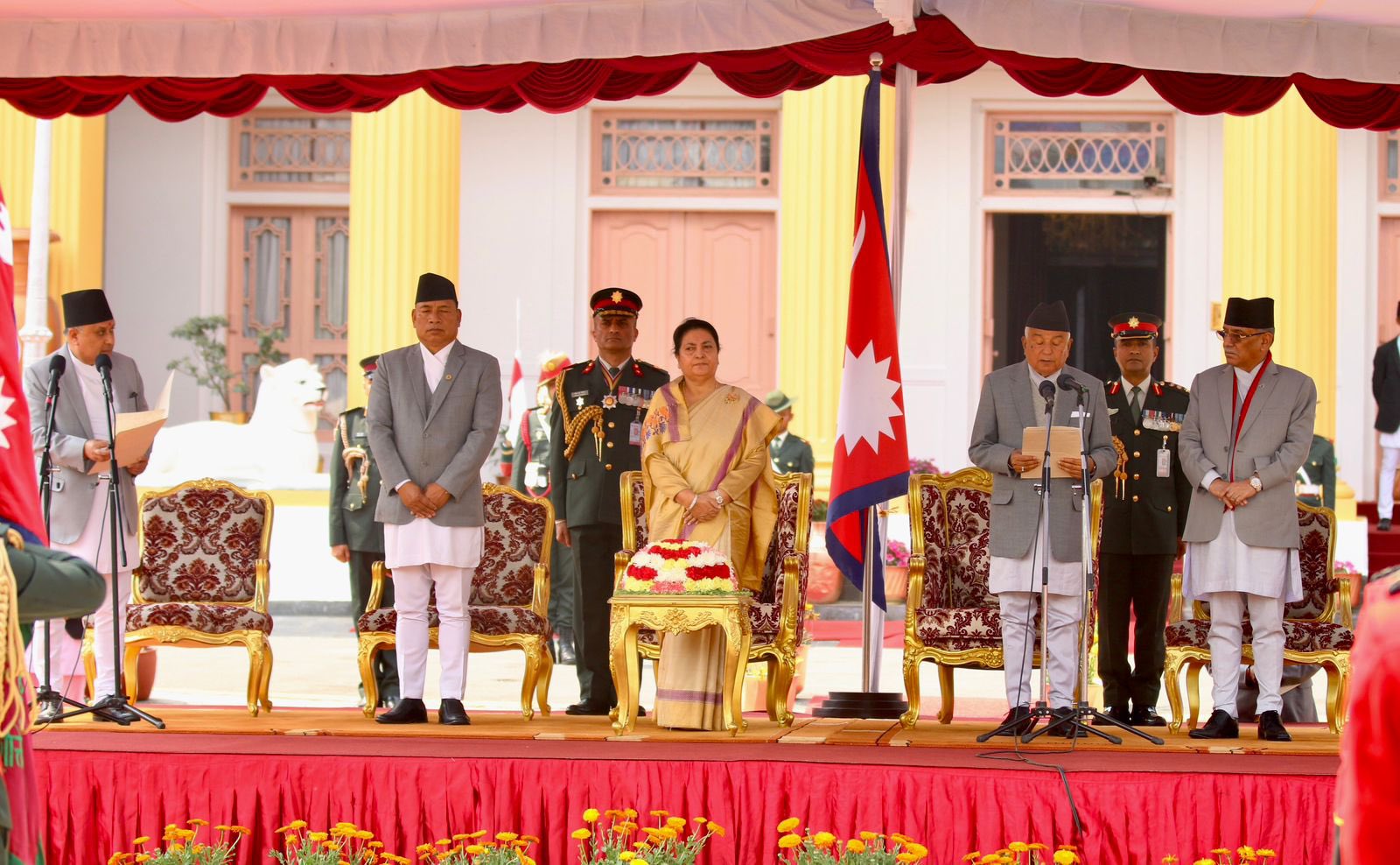 रामचन्द्र पौडेलले लिए शपथ