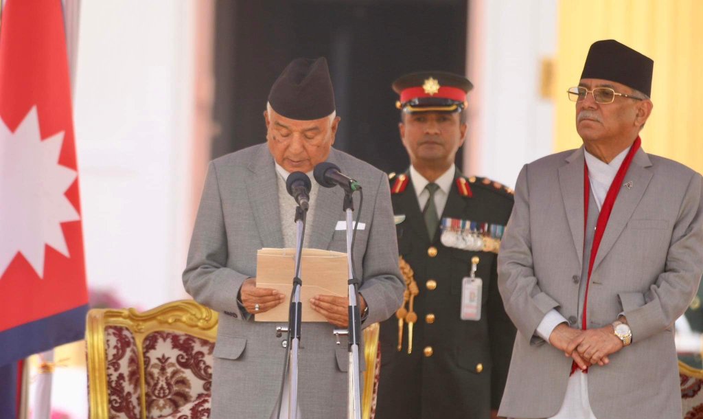 रामचन्द्र पौडेलले लिए शपथ