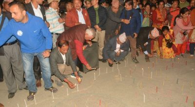 नवनिर्वाचित राष्ट्रपति पौडेलको गृह जिल्लामा दीप प्रज्ज्वलन