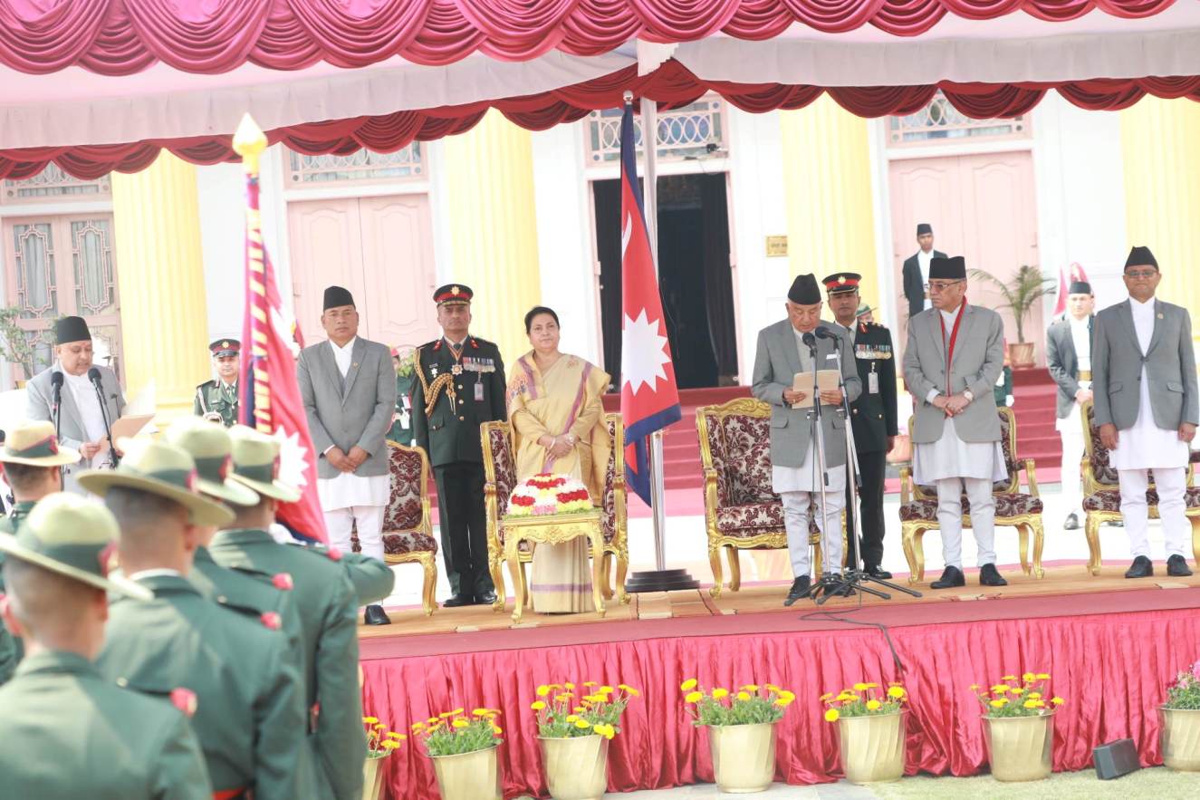 रामचन्द्र पौडेलले लिए शपथ