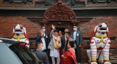 राष्ट्रपति पौडेलद्वारा कुमारीको दर्शन