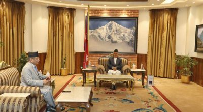 रामचन्द्र पौडेल र प्रधानमन्त्री प्रचण्ड