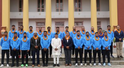 रामचन्द्र पौडेल क्रिकेट खेलाडीसंग