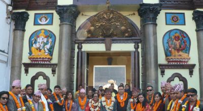 रामचन्द्र पौडेल पशुपतिनाथको दर्शन