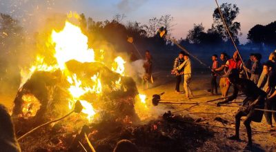थारु समुदायमा होली पर्व : आगो भित्र्याउने प्रचलन