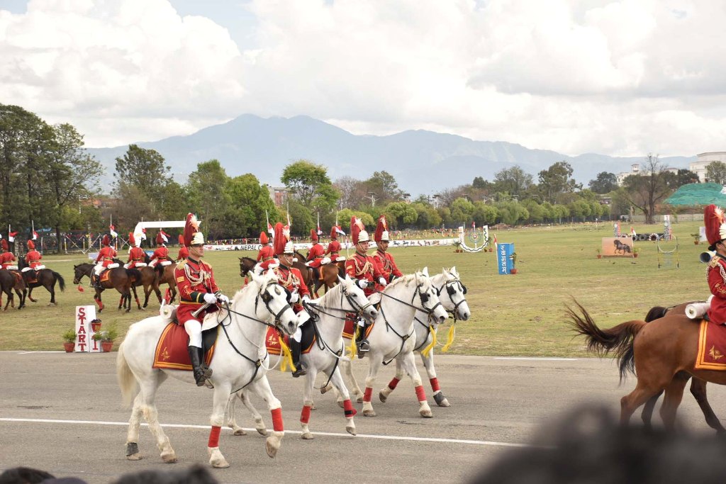 राष्ट्रपति रामचन्द्र पौडेल टुँडिखेलमा घोडेजात्रा