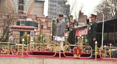 राष्ट्रपति रामचन्द्र पौडेल टुँडिखेलमा घोडेजात्रा