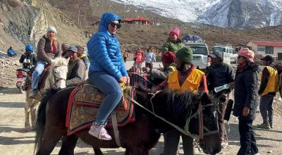 मुस्ताङमा पर्यटक