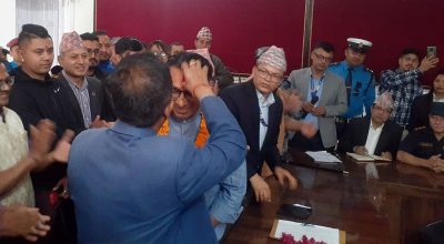 डा. स्वर्णिम वाग्ले र गोविन्द भट्टराई