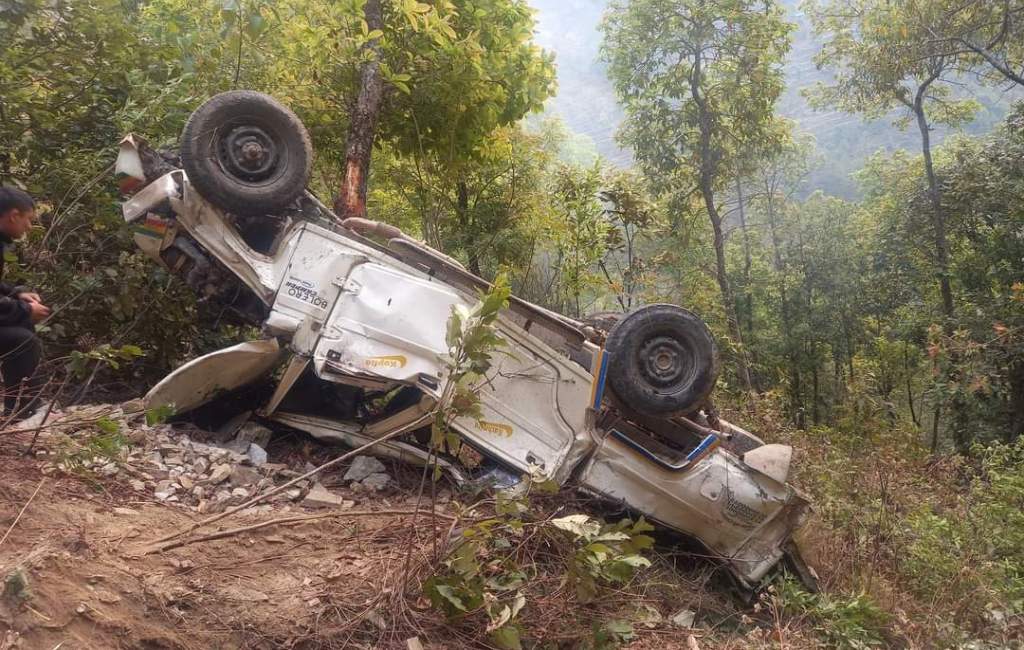 गुल्मीमा जीप दुर्घटना