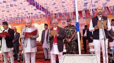 लुम्बिनी प्रदेश सरकारका नवनियुक्त तीन मन्त्रीले लिए शपथ