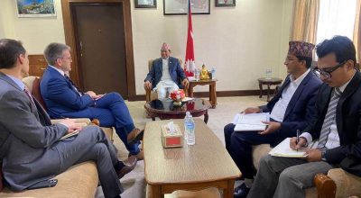 उपप्रधानमन्त्री श्रेष्ठ र अमेरिकी राजदुत थम्पसन