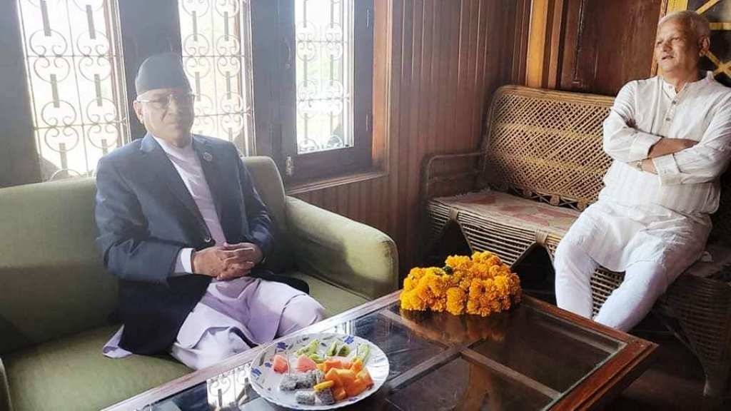 प्रधानमन्त्री प्रचण्ड र लेखराज भट्ट