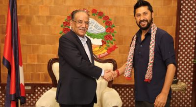 प्रधानमन्त्री प्रचण्ड र रवि लामिछाने