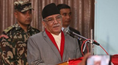 प्रधानमन्त्री प्रचण्ड पेरिसडाँडामा