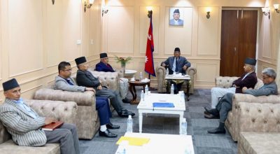 प्रचण्ड, देउवा र ओलीबीच भेटवार्ता