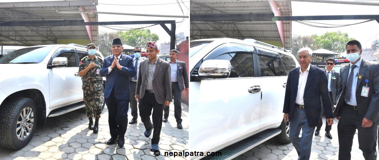 बालकोट पुगे प्रचण्ड र देउवा