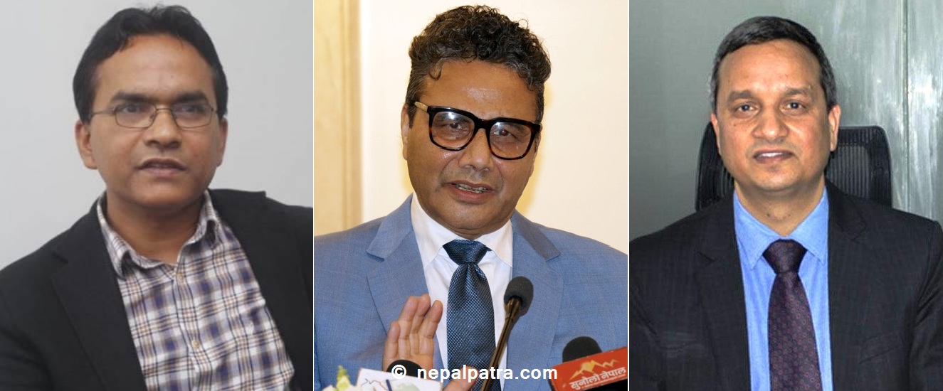 डा. विश्व पौडेल, डा. पोषराज पाण्डे र डा. गुणाकर भट्ट