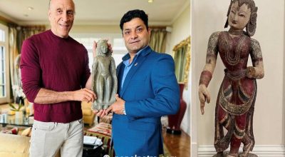 देवी र बुद्धको प्रतिमा