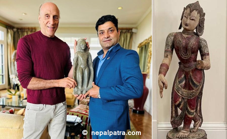 देवी र बुद्धको प्रतिमा