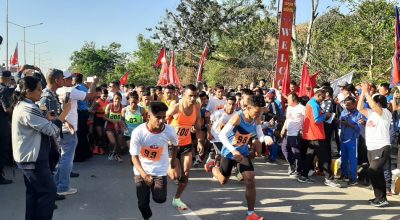 लुम्बिनीमा महिला तथा पुरुष हाफ म्याराथन