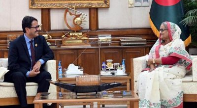 एनपी साउद र शेख हसिना