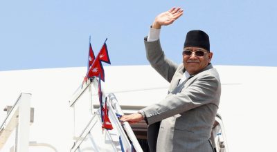 प्रधानमन्त्री प्रचण्ड भारत प्रस्थान