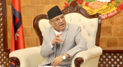 प्रधानमन्त्री प्रचण्ड बालुवाटारमा