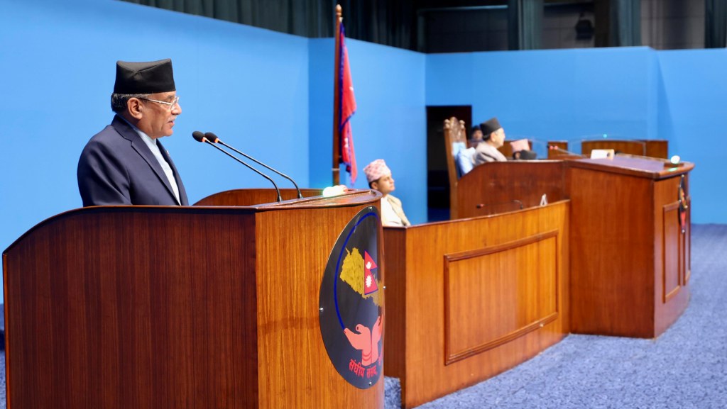 प्रधानमन्त्री प्रचण्ड संसदमा