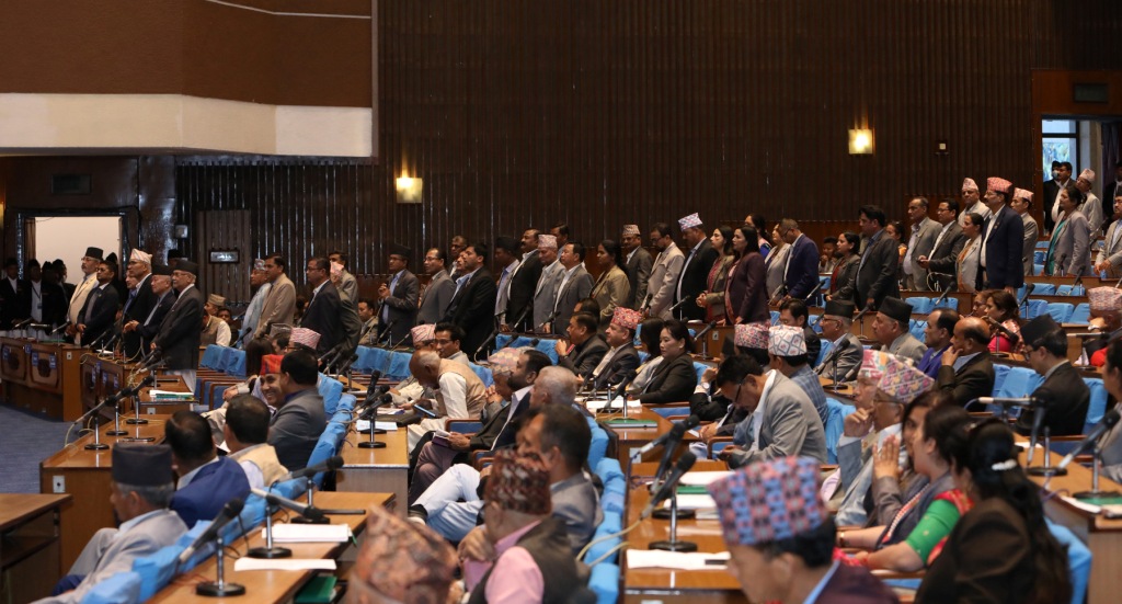 एमालेद्वारा प्रतिनिधिसभाको बैठक अवरोध