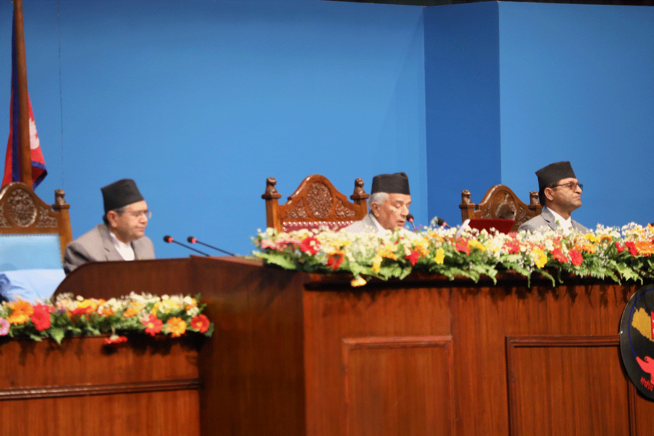 संसदमा रामचन्द्र पौडेल