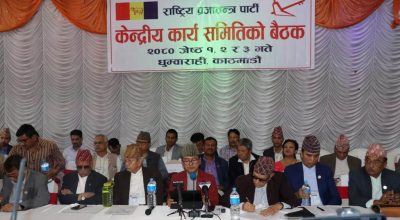 राप्रपाको केन्द्रीय समिति बैठक